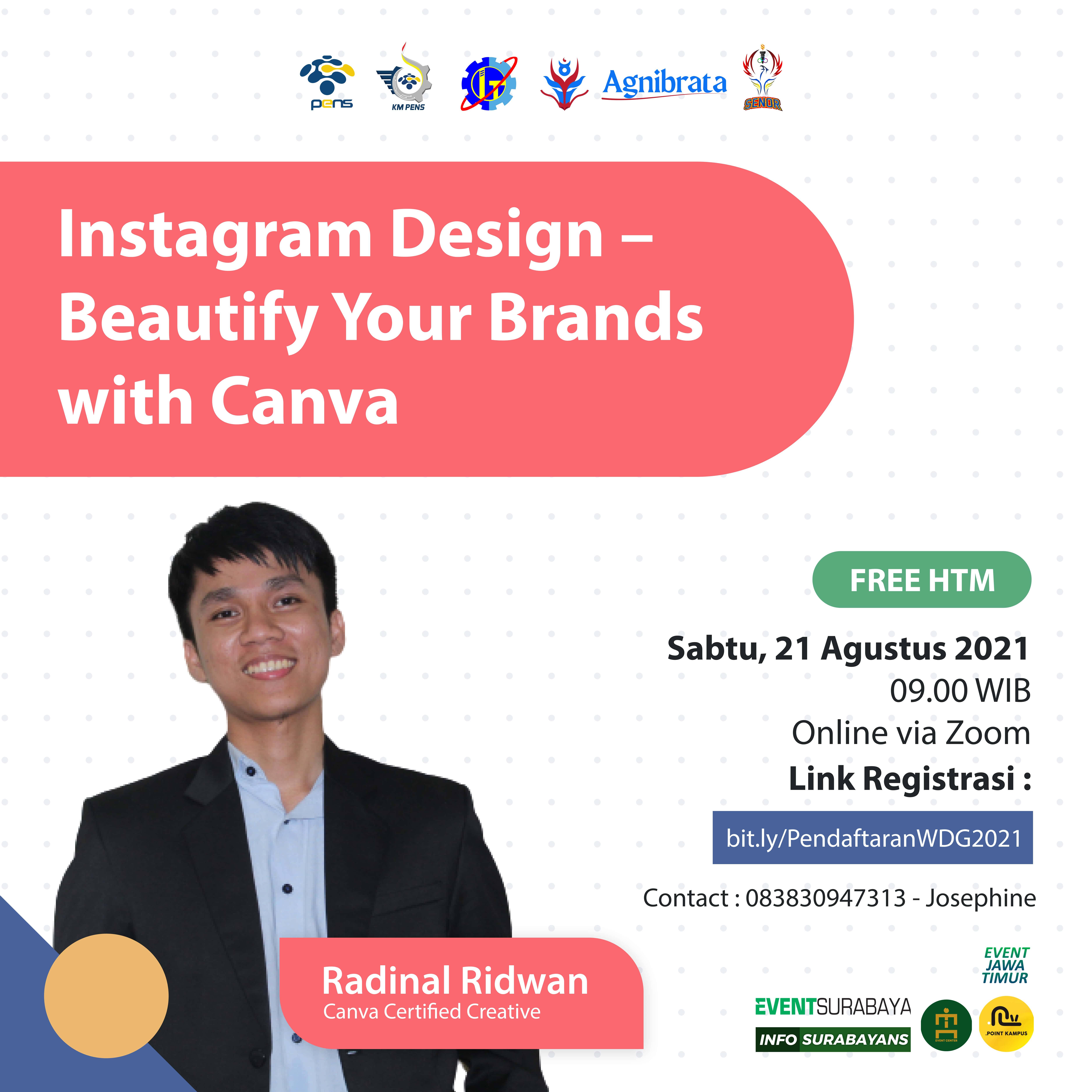 Webinar Desain Grafis "Instagram Design - Beautify Your Brands with Canva"