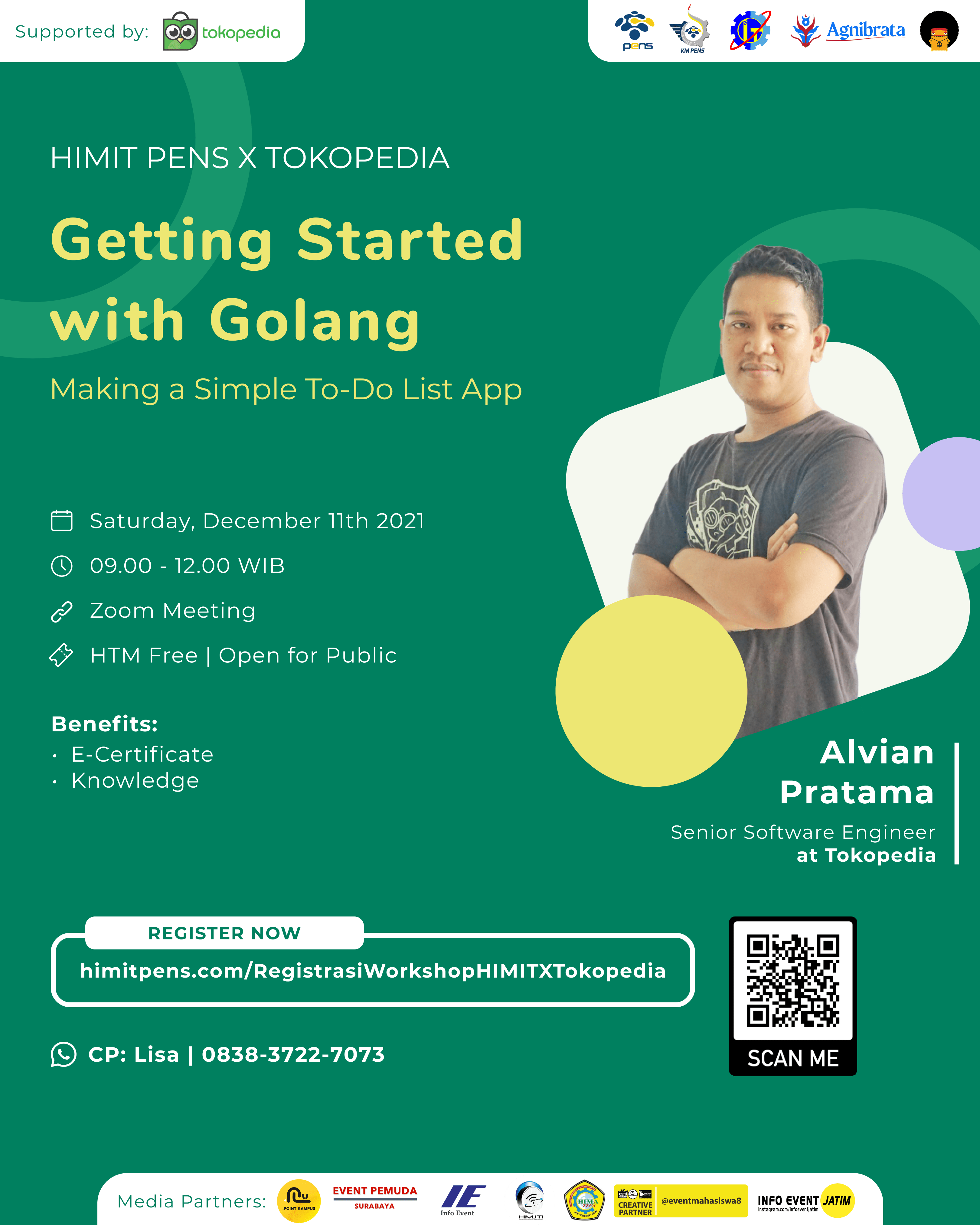 Webinar Himit PENS X TOKOPEDIA "Getting Started with Golang Making a Simple To-Do List App"